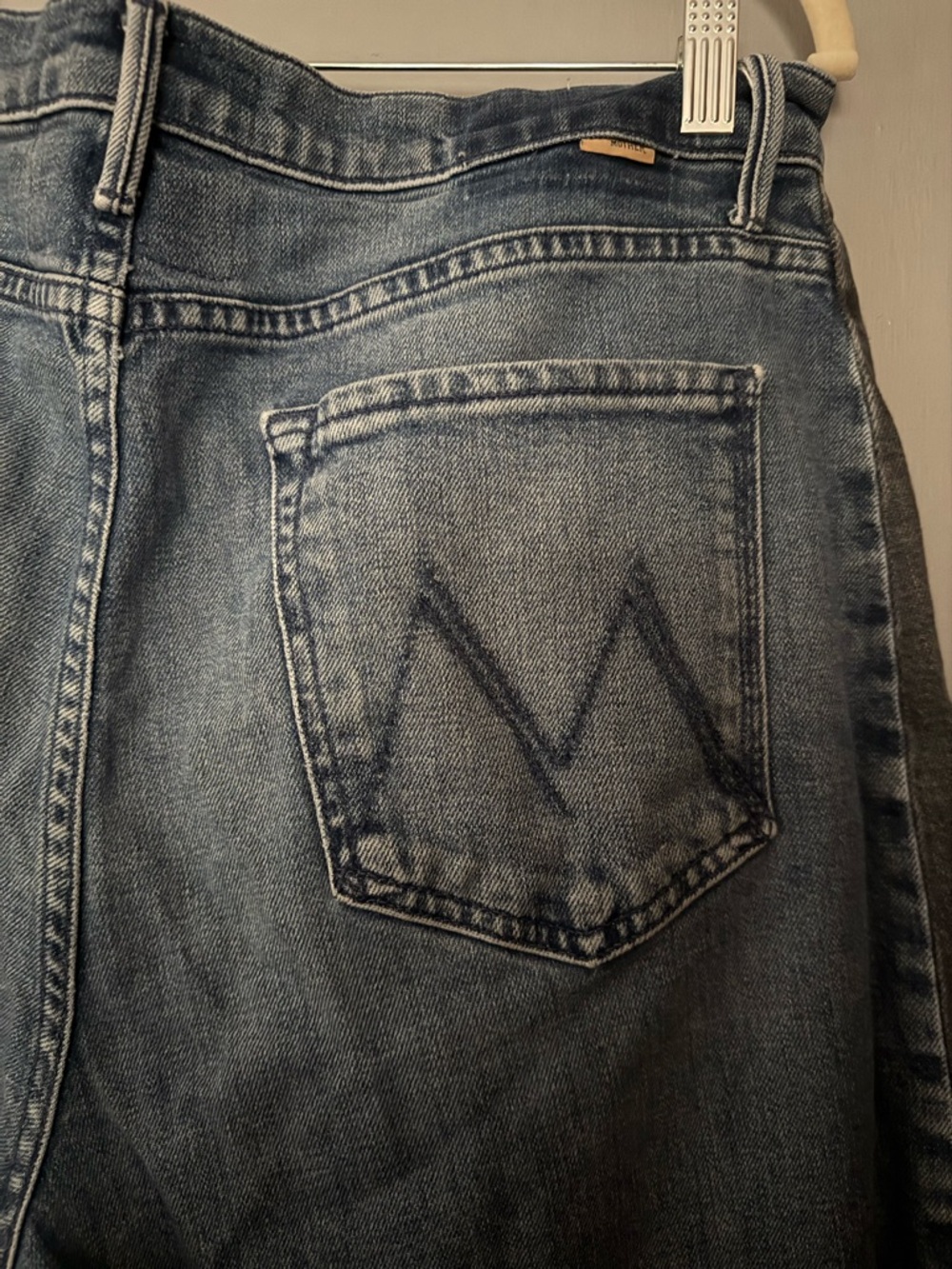 MOTHER Petite Lil Half Pipe Flood Jeans, size 33 - Picture 10 of 12